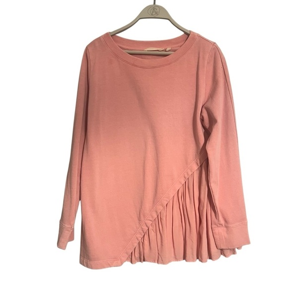 Soft Surroundings XL Ruffled Long Sleeve Top sweater - Picture 5 of 8